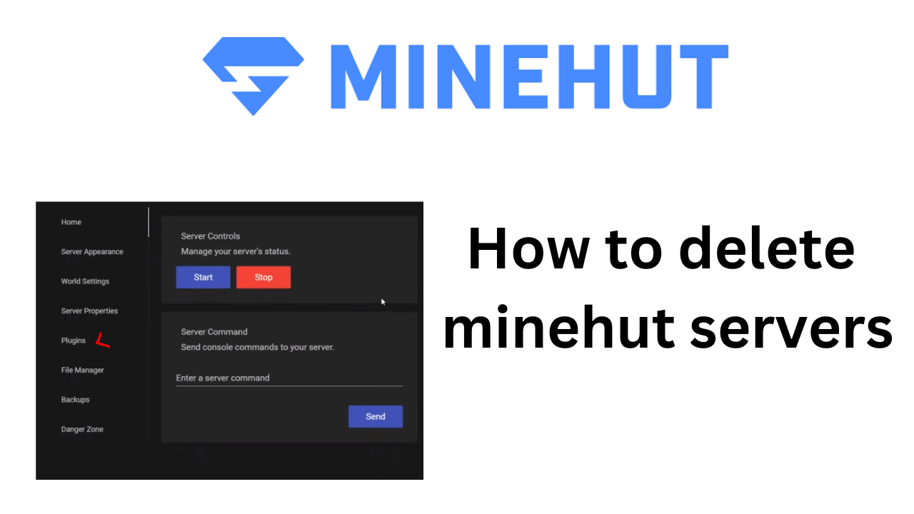 how to delete minehut servers