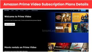 Amazon Prime Video Subscription Plans