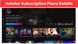 Hotstar Subscription Plans Details