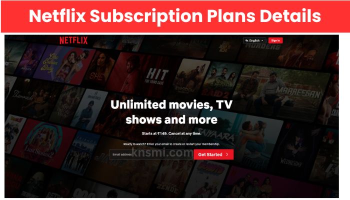 Netflix Subscription Plans Details